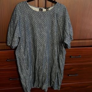 Lucky Brand Large denim tunic dress. EUC
